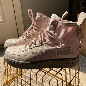 Nike Women’s SF AF1 Mid - Light Pink/Gray - Size 8